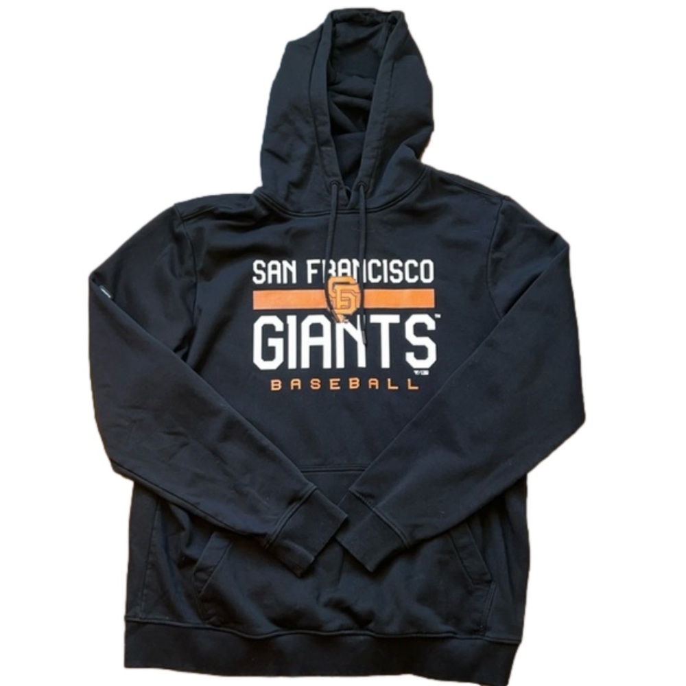 SF Giants Levelwear Black Hoodie Sweatshirt. Size XL.